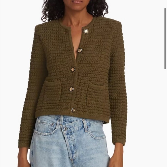 ba&amp;shGaspard Pearl-Knitted Cardigan size medium - Picture 1 of 9